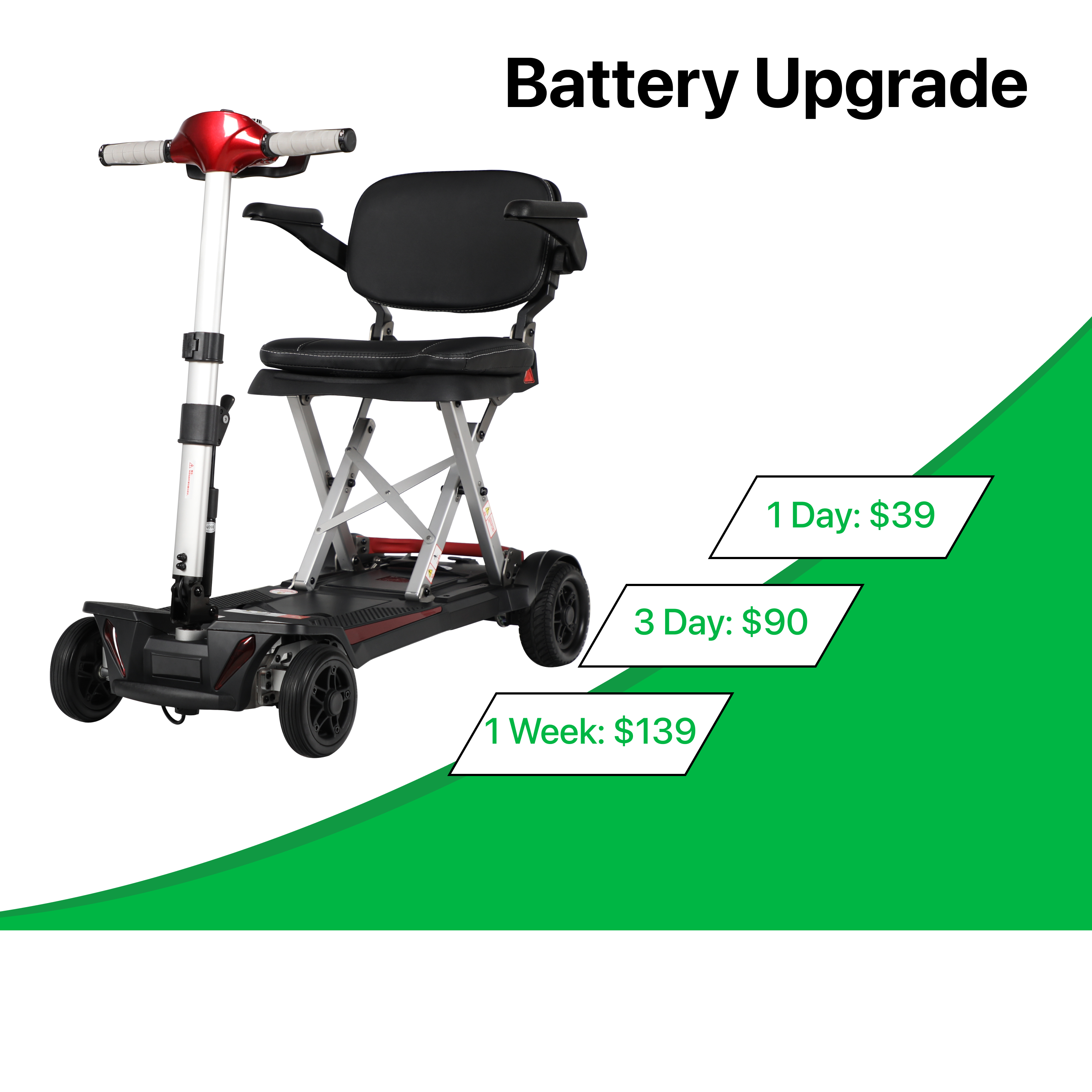 Lightweight Foldable Mobility Scooter - Standard Range