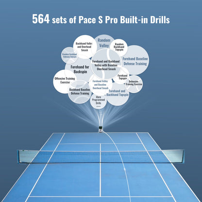 Pace S Pro -Smart Portable Tennis Ball Machine