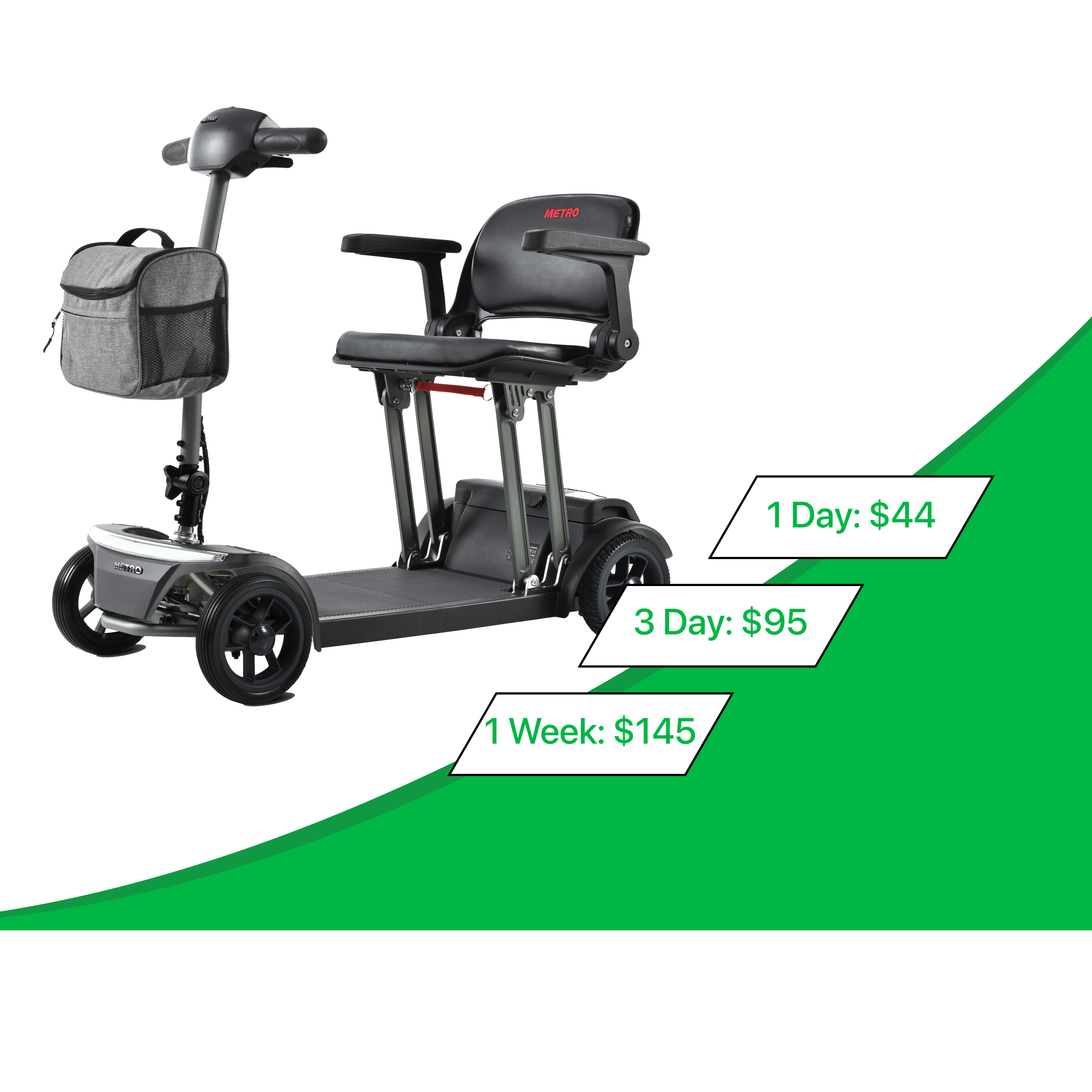 Lightweight Foldable Mobility Scooter - Long Range