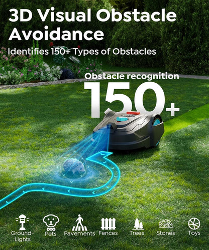Delivery-M800Plus NO Wire Vision Robot Lawn Mower with GPS Navigation