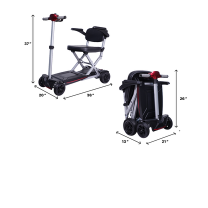 Lightweight Compact Foldable Mobility Scooter - Standard Range